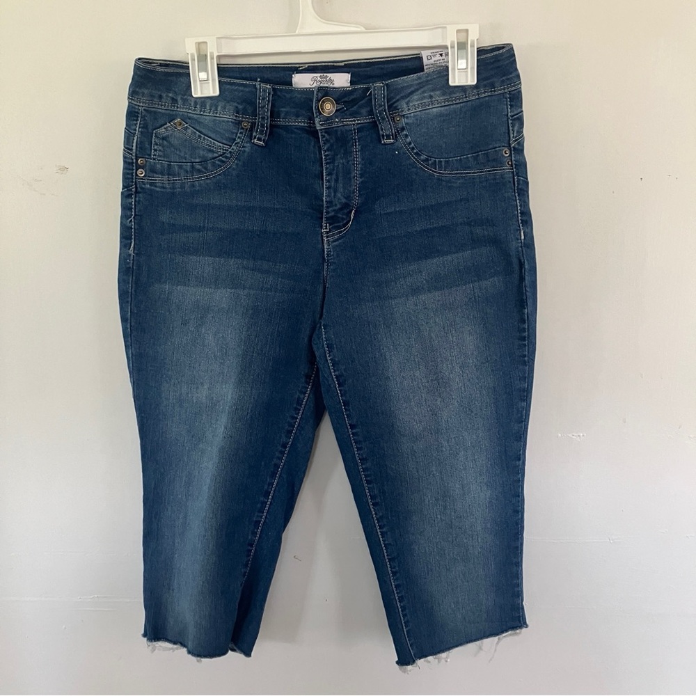 ROYALTY For Me Washed Blue Bernuda Shorts Y2K Size 10